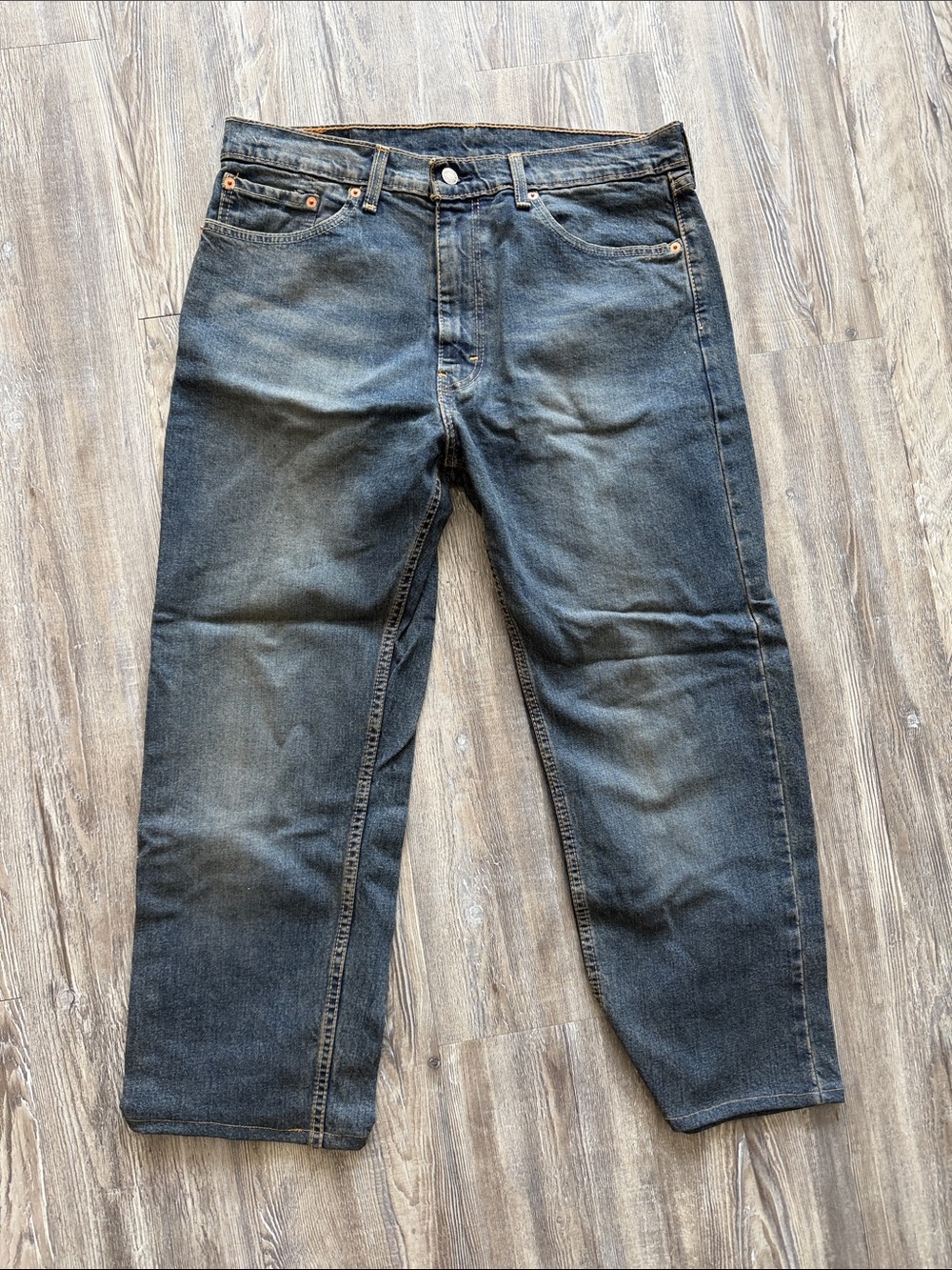 Levi Men's Dark Blue Straight-Leg Jeans